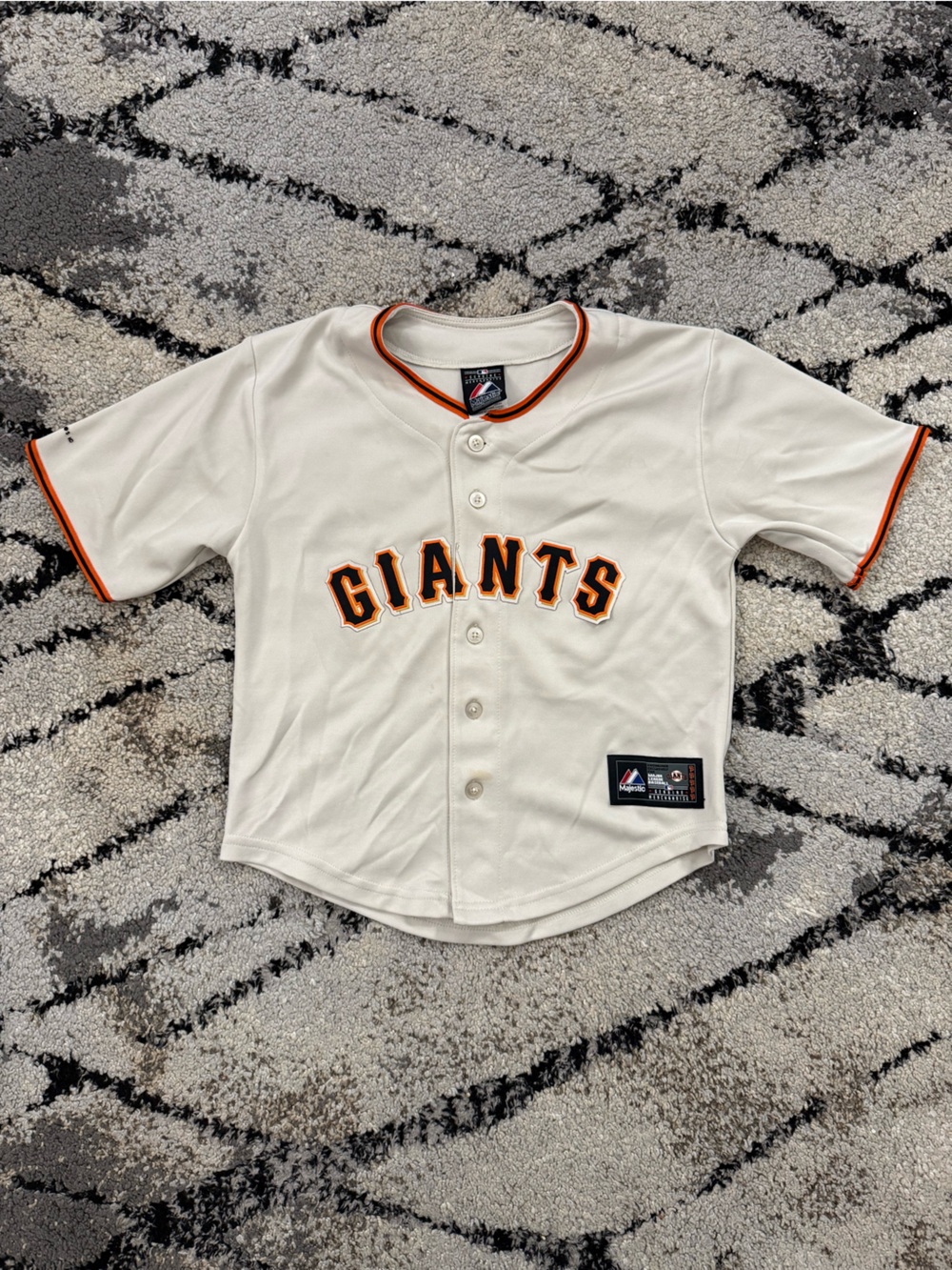 San Francisco Giants Kids Cream Team Jersey with Orange Trim